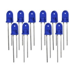 10x led bleu 5mm