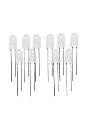 10x led blanc 5mm