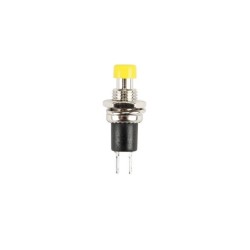 Bouton poussoir 7mm cap jaune